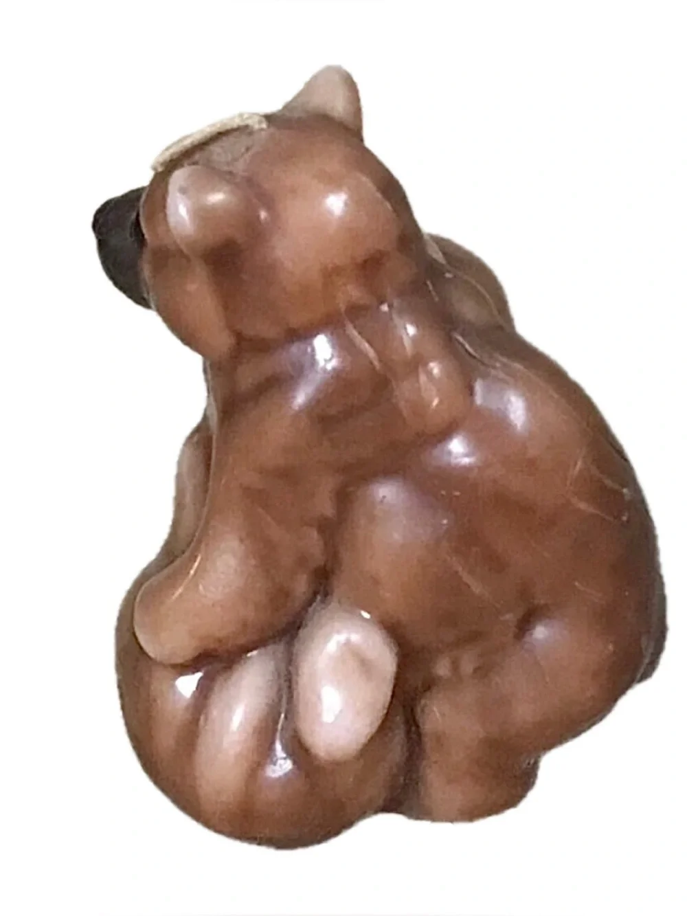 Brown Bear Molded Wax Candle Mama And Baby Cub Animals Rustic Cottagecore Cute